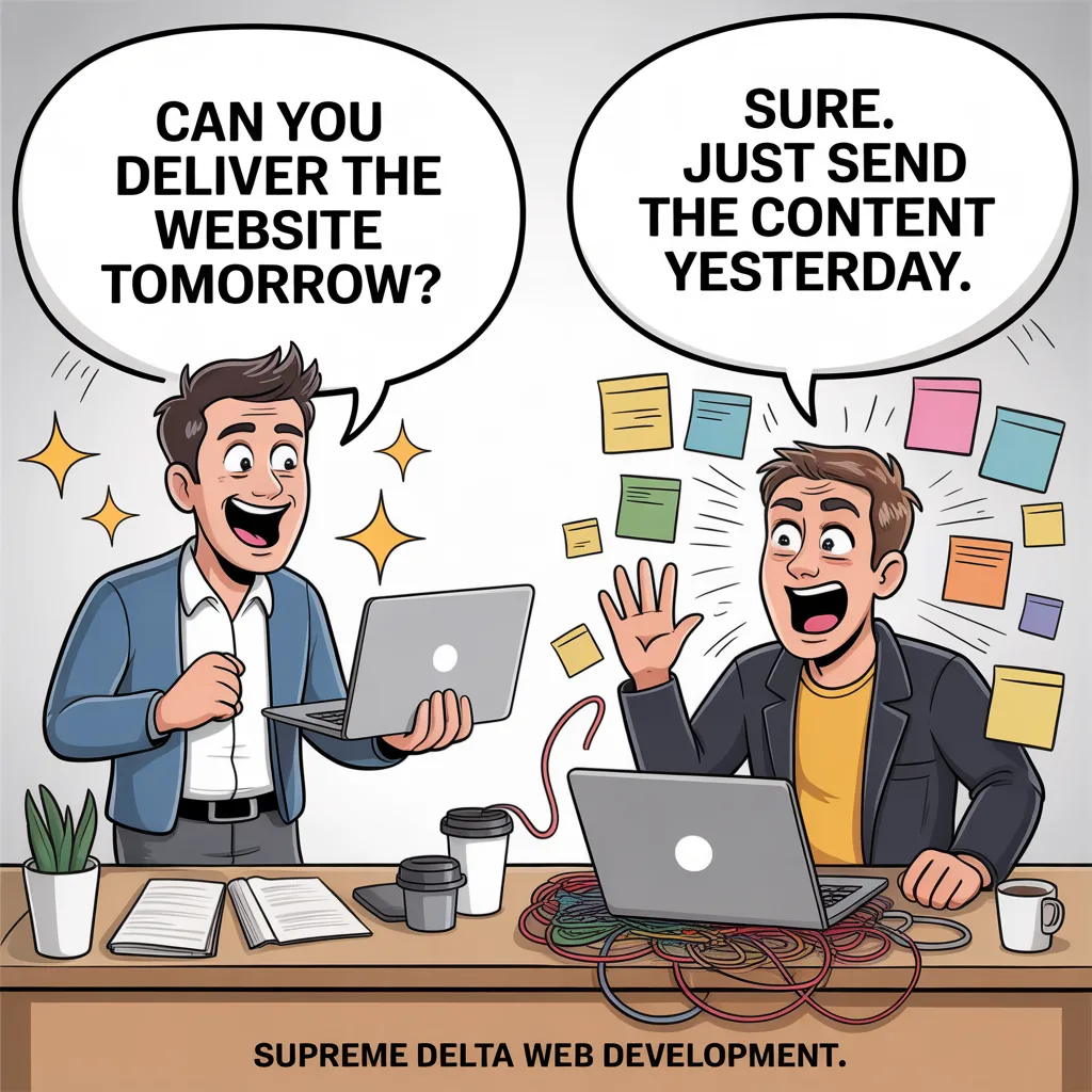 When Clients Want a Website Tomorrow (And Content Yesterday)